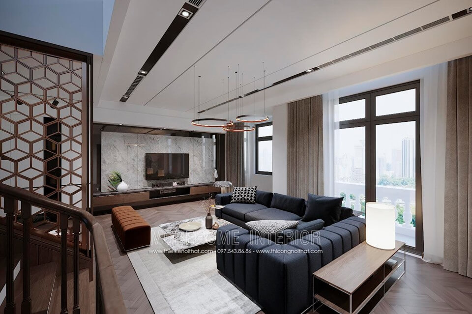 Mẫu thiết kế phòng khách biệt thự Vinhomes imperia Hải Phòng Mẫu nội thất biệt thự đẹp