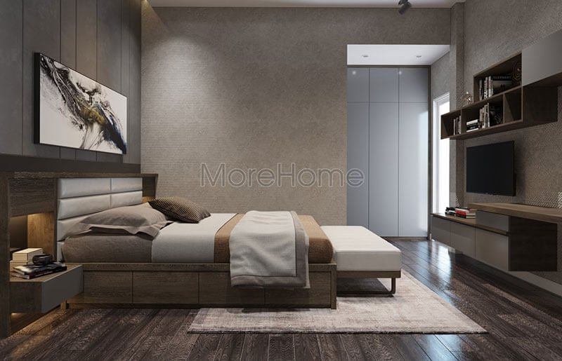 Thiết kế phòng ngủ đẹp với nội thất gỗ tự nhiên hiện đại mang đến sự thư thái cho căn phòng Thiết kế phòng ngủ
