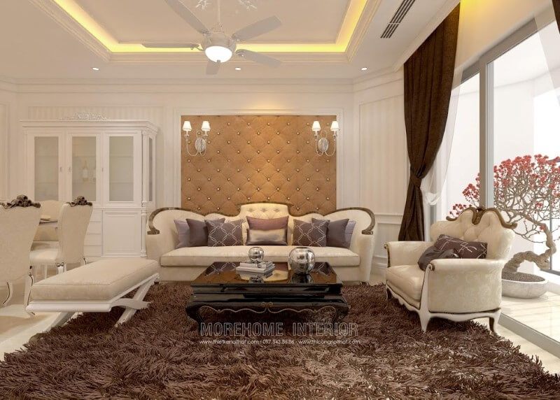Bàn trà MH-TCD010 gỗ tự nhiên trang trí phòng khách chung cư, biệt thự quyến quý