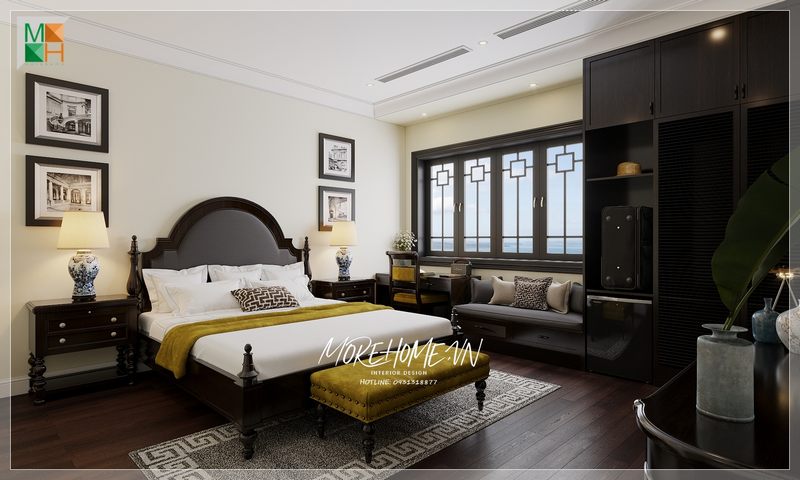 Kệ tủ quần áo đẹp sang trọng giúp bảo quản và sắp xếp gọn gàng những bộ trang phục của gia đình.