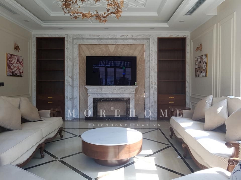.
Thi công một chiếc sofa văng có khung gỗ óc chó bọc nỉ màu be tân cổ điển với đường nét mềm mại và chi tiết sắc nét, sẽ đem lại sự hoàn hảo nhất cho sử dụng cũng như tạo nên một không gian thẩm mỹ cao.